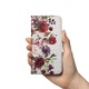 Капак с капак, съвместим с Samsung Galaxy A50, Екологична кожа, Цветя III