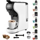 Еспресо машина за мляно кафе и капсули Camry CR 4414, 9в1, 3000W, 19 bar, Черен/бял
