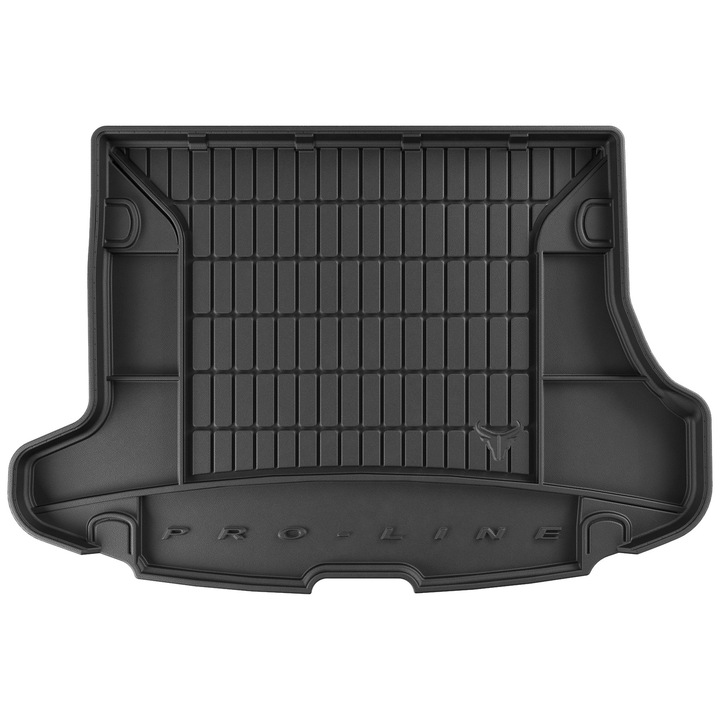 Covoras portbagaj Frogum ProLine din Cauciuc pentru Hyundai i30 I 2007-2012 Break, cu roata de rezerva (dimensiune completa) Negru