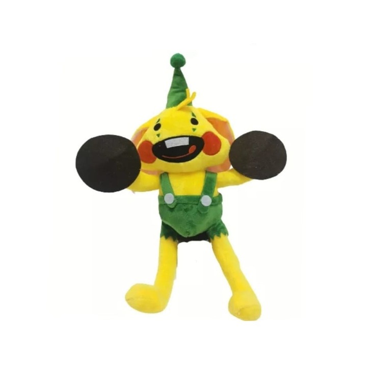 Jucarie de plus, Pj Pug Bunny Bunzo, Poppy Playtime Iepure Clown, multicolor, 40 cm