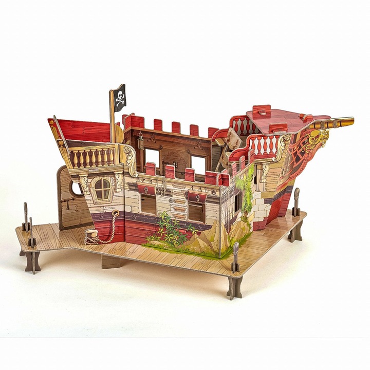 Пиратски кораб 3D Пъзел фигура