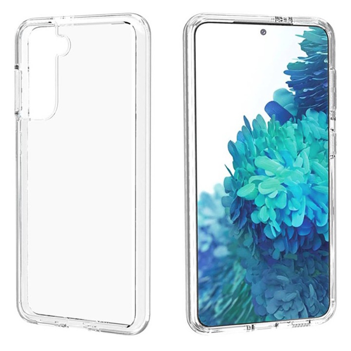 Aziao Hard TPU 2 mm-es szilikon tok Samsung Galaxy S21 FE-hez, Optim Protection Technology, Átlátszó