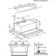Hota telescopica incorporabila Electrolux LFP326S, Putere de absorbtie 410 mc/h, 1 motor, 60 cm, Inox