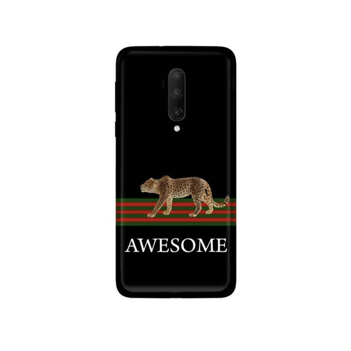 Защитен панел, съвместим с OnePlus 7T Pro, страхотен модел, черен