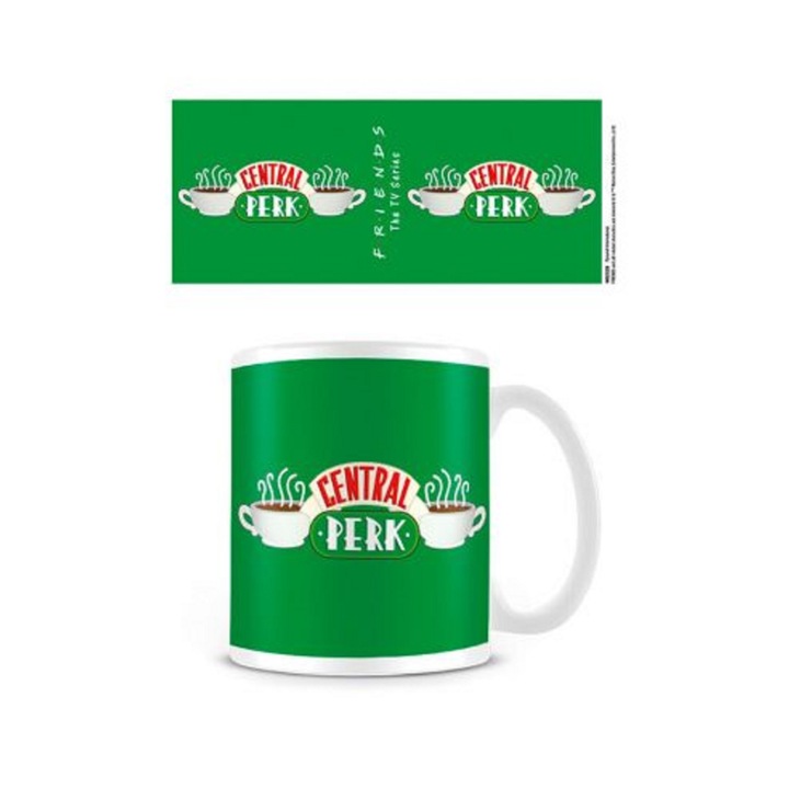 Cana Central Perk, 320 ml, Ceramica, Verde
