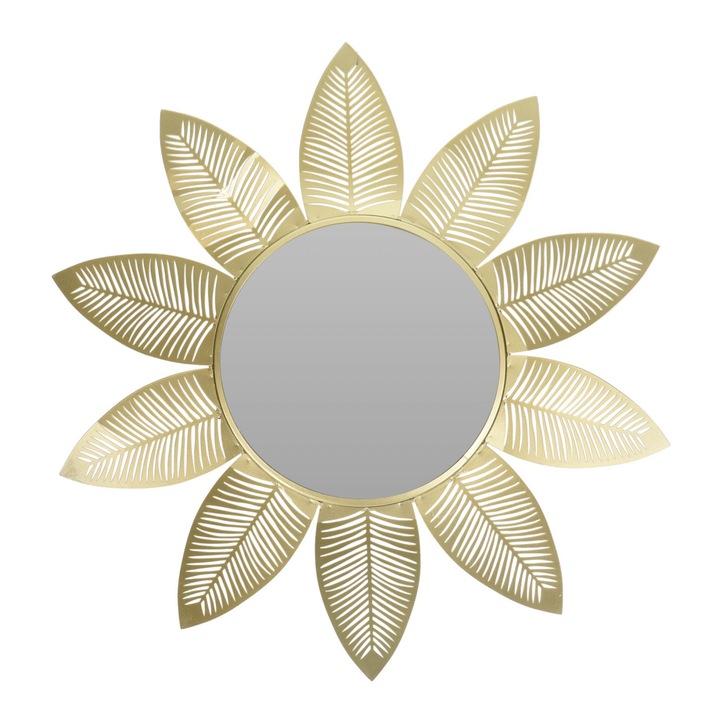 Oglinda decorativa petale aurii 55 cm