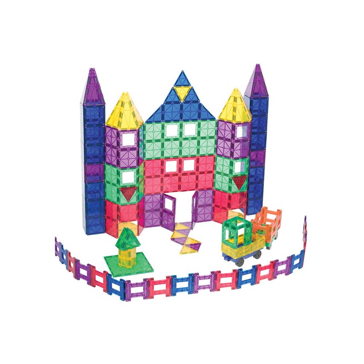 Set Playmags 150 piese magnetice de constructie