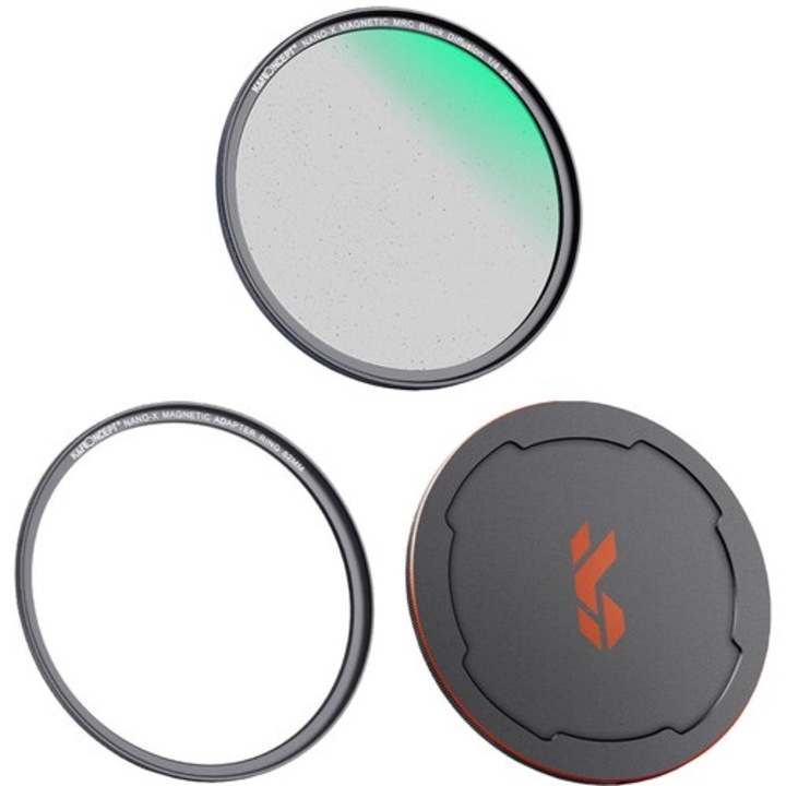 Магнитен филтър K&F Concept Black Mist 1/4 Nano-X с адаптер 72mm и капак SKU.1831