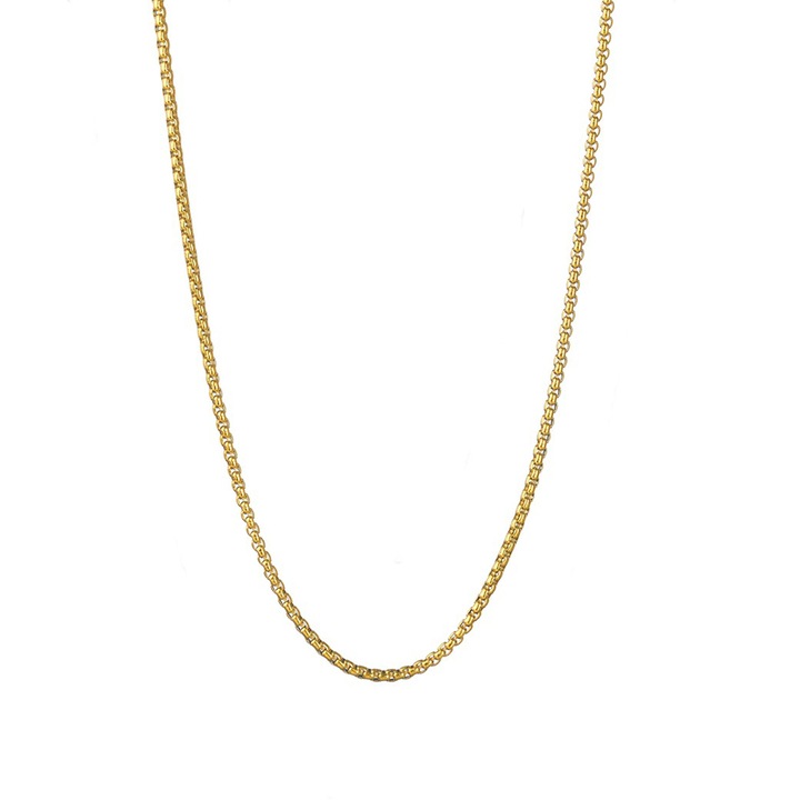 Lant 4238E inox, Sic Moda, Auriu, lungime 70 cm, 3mm