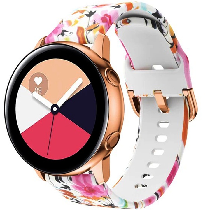 Curea din silicon NeoHeaven™ Freedom, Compatibila cu Samsung Galaxy Watch, Huawei Watch GT/GT 2 42 mm si alte ceasuri cu latimea bratarii de 20 mm, Autumn
