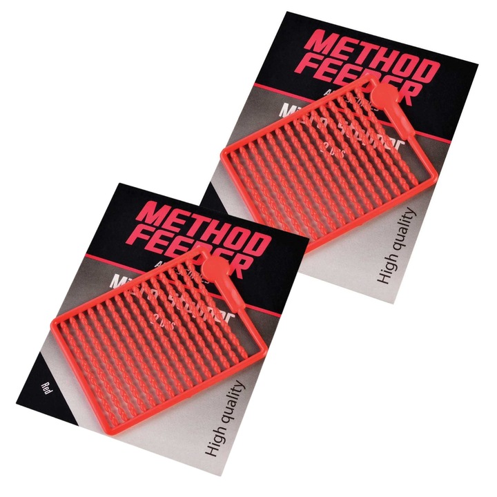 Set 2 bucati opritoare pentru method feeder, Tandem Baits, Method Feeder Micro, Rosu