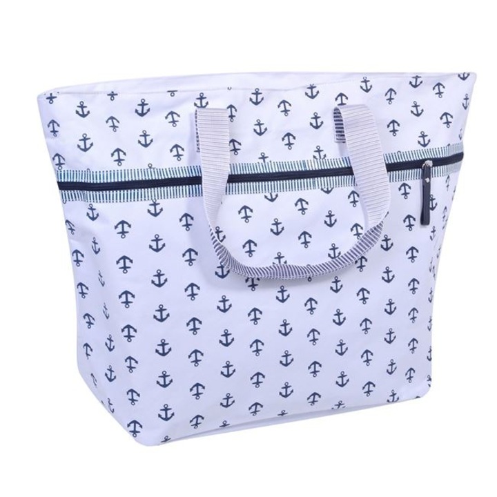 Strandtáska, White Ancore és Portfard 59x22x37cm