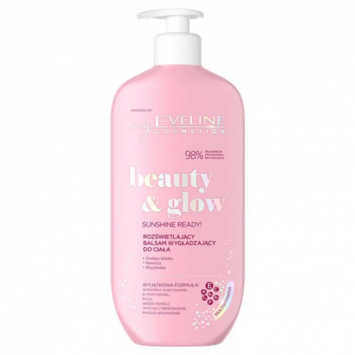 Lotiune de corp, Eveline Cosmetics, Beauty & Glow, Sunshine Ready, 350 ml