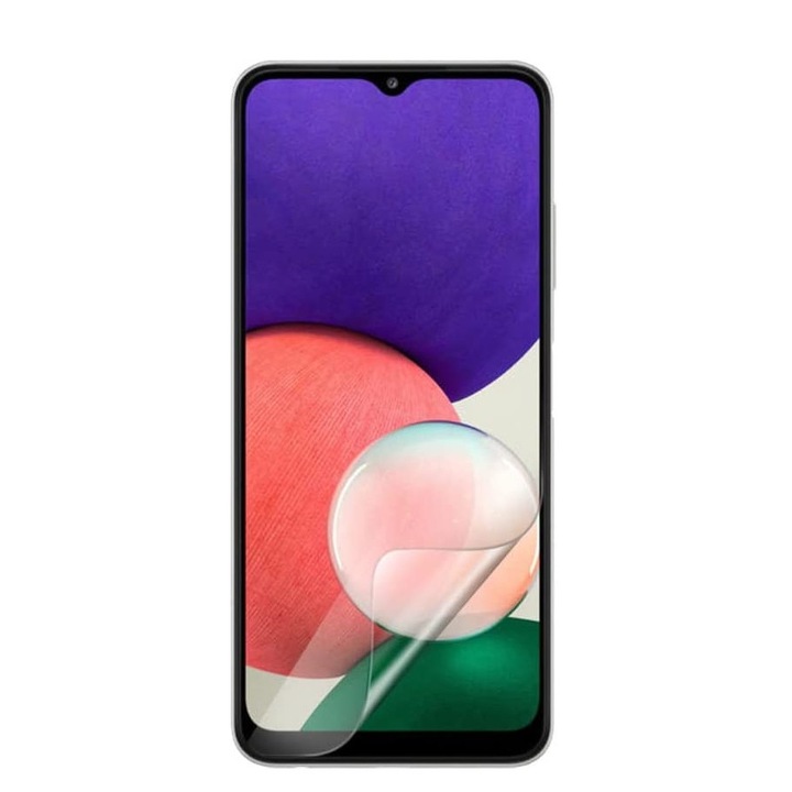 Folie de protectie Mata, pentru Samsung Galaxy A22, ecran cover, Anti-Amprenta, din silicon