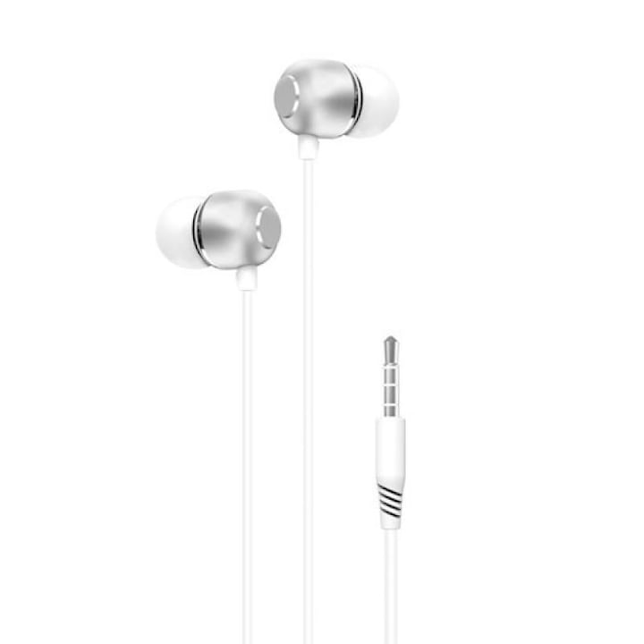 Casti audio bluetooth XO BE10, Bluetooth 5.0, 250 mAh, Alb