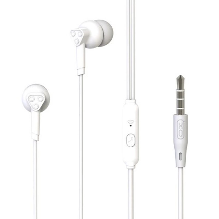 Casti audio cu microfon XO EP33 White