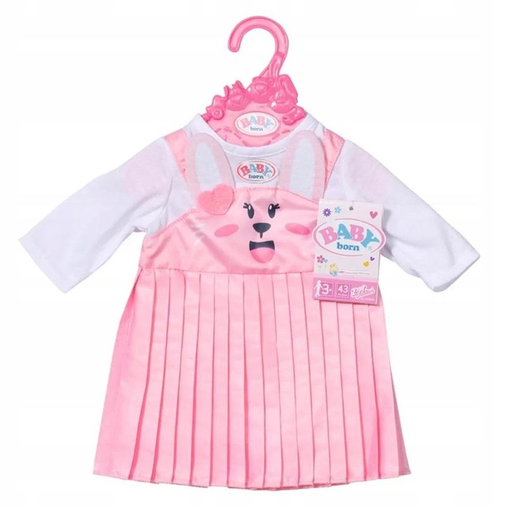 Rochita pentru Papusi, Baby Annabell Bunny Dress, 43 cm