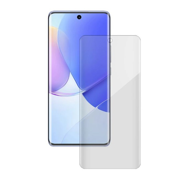 Folie de protectie GSM Box compatibila cu Huawei P Smart S, Silicon Mat, HD