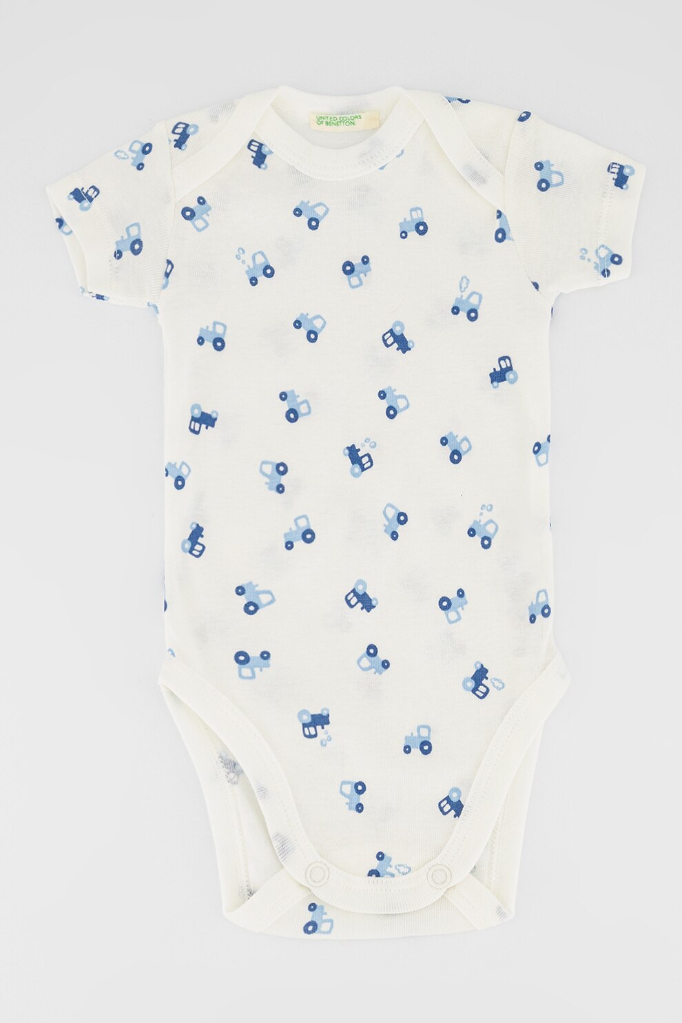 United Colors of Underwear, Боди с къси ръкави 2 броя, Бял