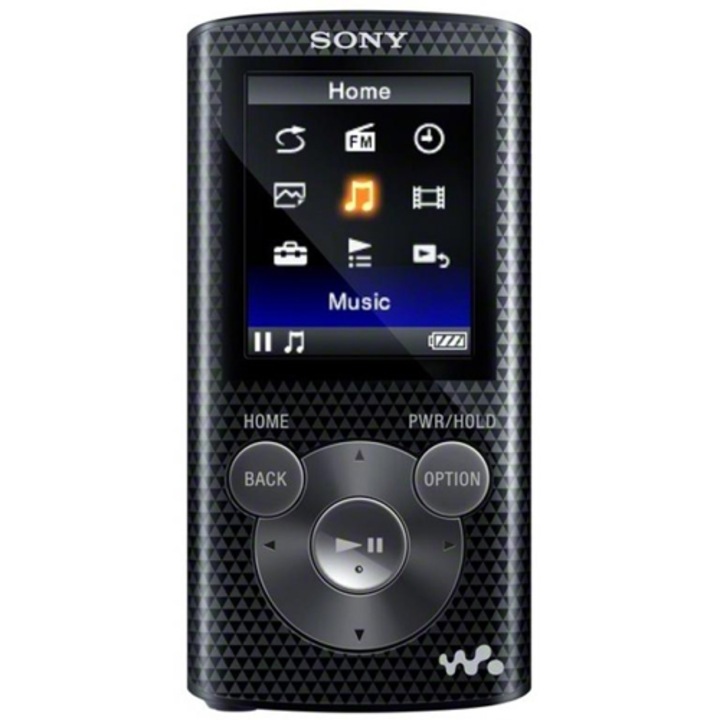 Sony NWZE383B.CEW MP3 lejátszó, 4GB, USB, Fekete