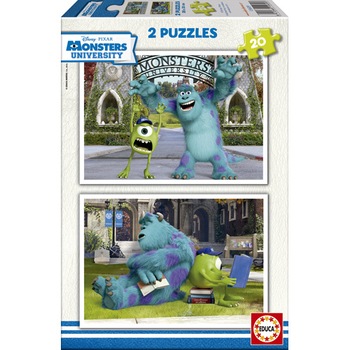 Puzzle Monsters University 2 x 20 piese Puzzle Monsters University 2 x 20 piese