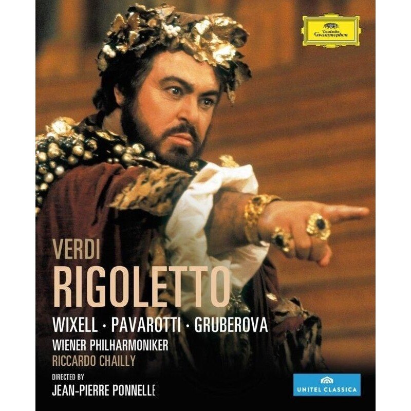 Ingvar Wixell, Edita Gruberova, Luciano Pavarotti, Ferruccio Furlanetto, Riccardo Chailly, Wiener Philharmoniker-Rigoletto-Verdi-BD