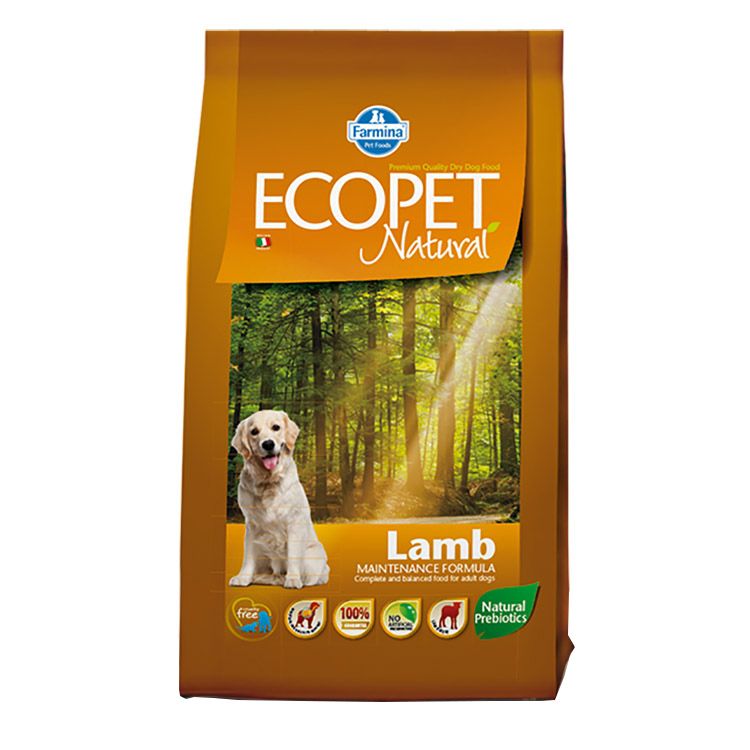 Hrana uscata pentru caini Ecopet Natural Lamb, 12kg
