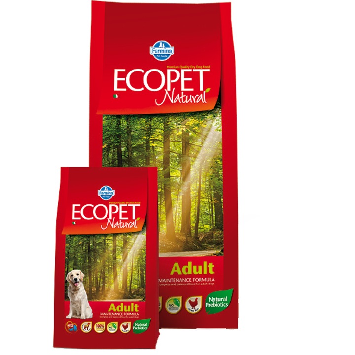 Hrana uscata pentru caini Ecopet Natural Maxi Adult, 12 kg
