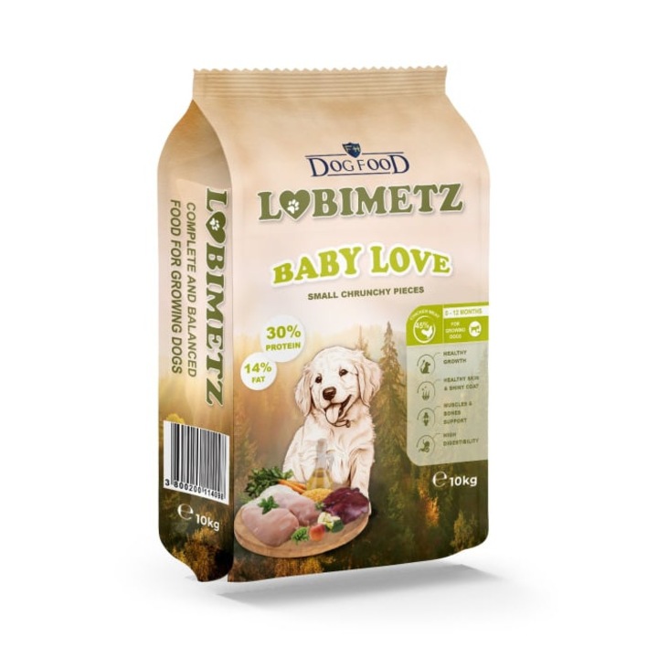 Hrana uscata pentru caini Ljubimetz Junior, 10 Kg