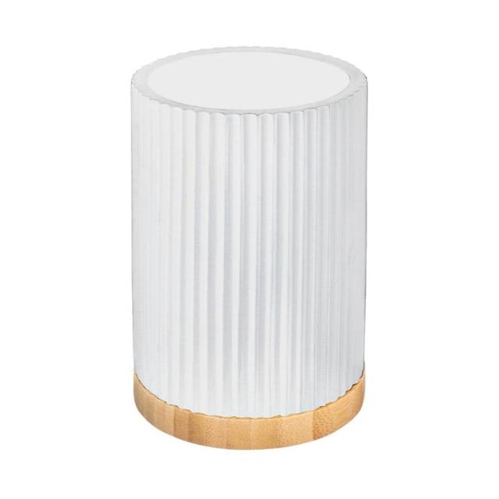 Suport periuta de dinti Natureo, Polirasina, Alb, 7x11 cm