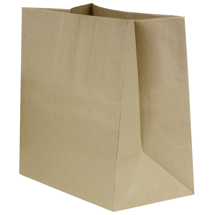 Set Pungi hartie reciclata kraft 26x17x29 cm 250 buc