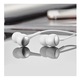 Casti in ear cu mufa Jack 3.5 mm, model Drumbeat Bass, Alb