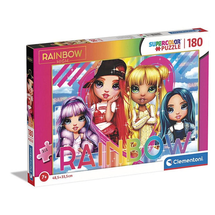 Clementoni 180 db-os Szuper Színes puzzle - Rainbow High (29776)
