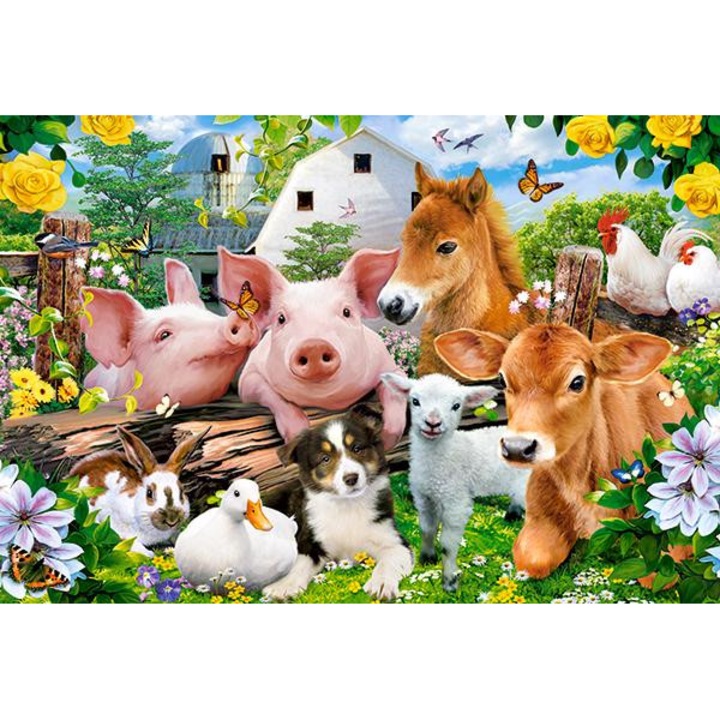Castorland 40 db-os MAXI puzzle - Farm Friends (B-040339)