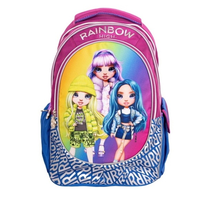 Ghiozdan scolar ergonomic Rainbow High, rucsac - Argintiu