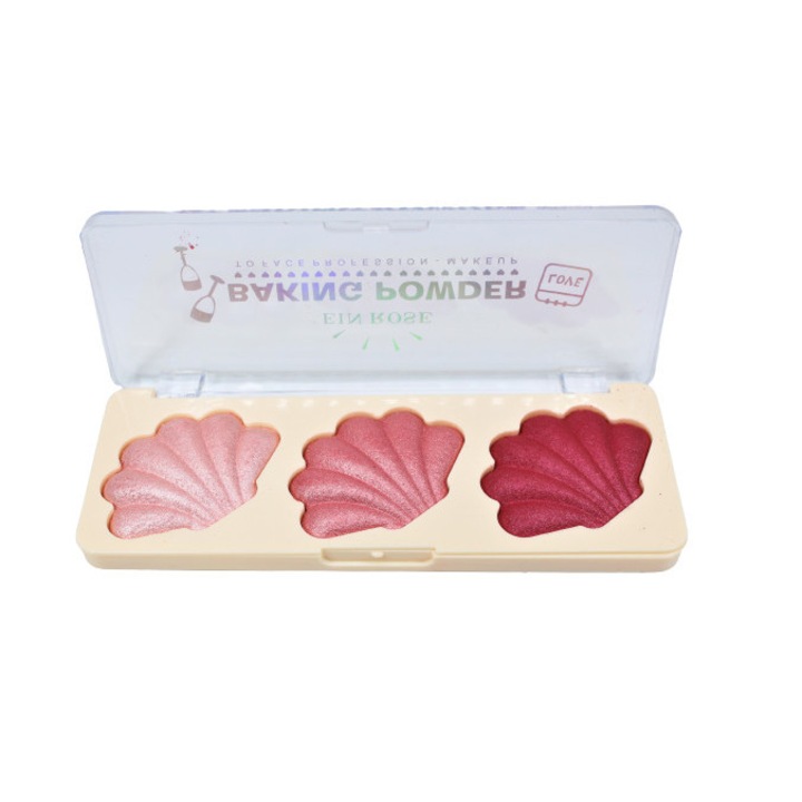 Paleta iluminatoare, Makeup, Ein Rose, Baking, 03, 3 culori