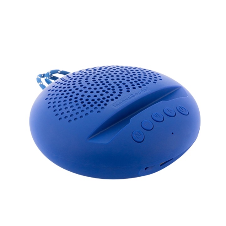 Безжична тонколона Innovagoods, Bluetooth, Синя, 3 W, 12 x 4,5 x 12 см