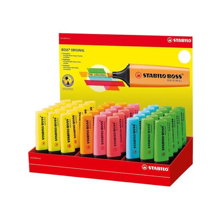Комплект от 45 хайлайтъра, Stabilo, Multicolor