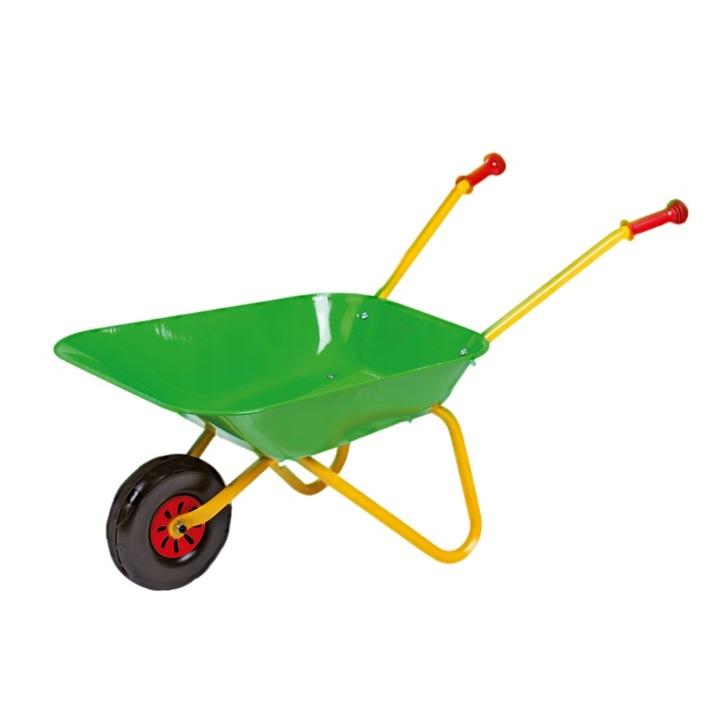 Детска количка, Rolly Toys, Метална, 3 години+, Максимално натоварване 25 кг, Многоцветна