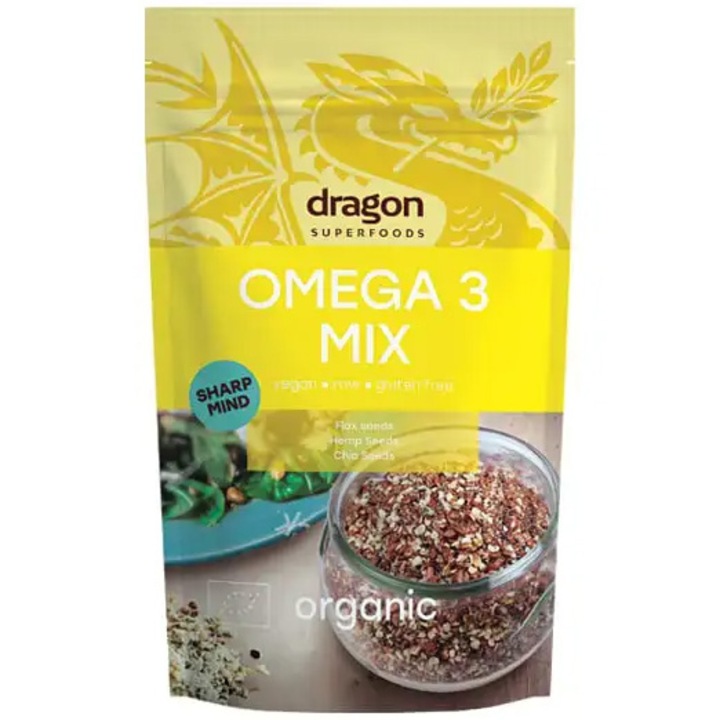 Mix Omega 3 Bio Raw Vegan Fara Gluten Dragon SuperFoods 200 g