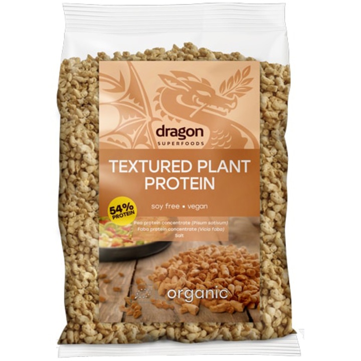 Proteina Vegana Texturata din Mazare Bio Dragon Superfoods 200 g