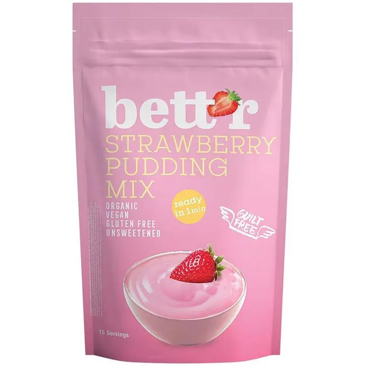 Mix Budinca Capsuni Vegan Fara Gluten Bio