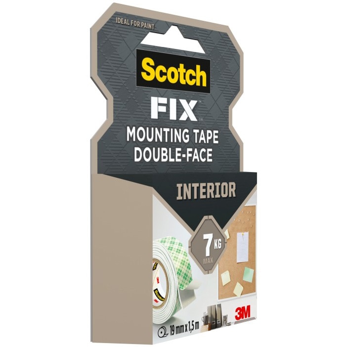 Двойно залепваща лента за монтаж на вътрешни повърхности, Scotch-Fix ...