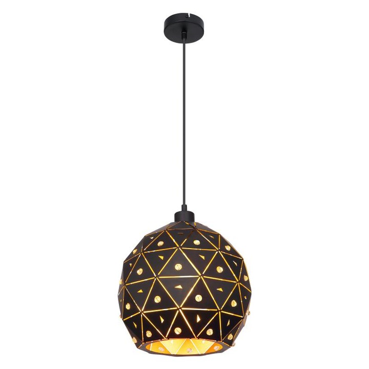 Полилей, GLOBO, GLO 54029H, Метал, Черен, E27, 1200 mm