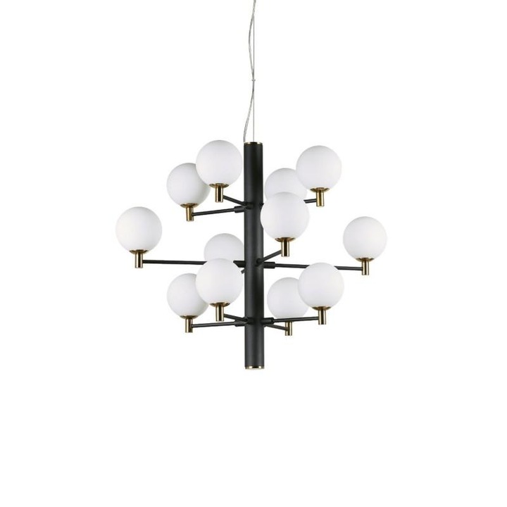 Полилей, Ideal Lux, 197319, Метал, Черен, G9, 1725 mm
