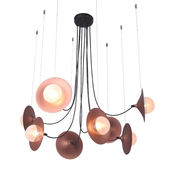 Lustra, ACA, HL4308P81BC, Metal, Negru, G9, 1220 mm