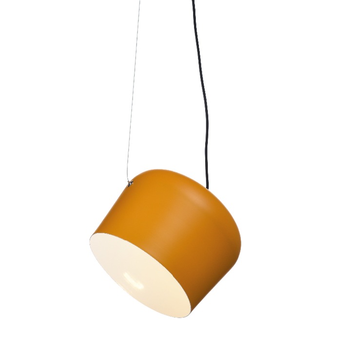 Lustra, ACA, OD8002MS, Metal, Galben/Alb, E27