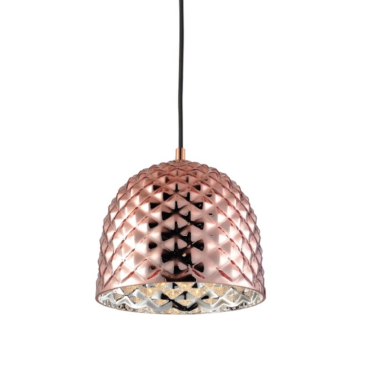 Lustra, ACA, V36352CP, Metal, Negru, E27