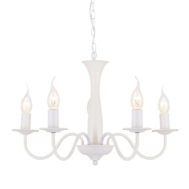 Lustra, ACA, DLA12015PW, Metal, Alb, E27