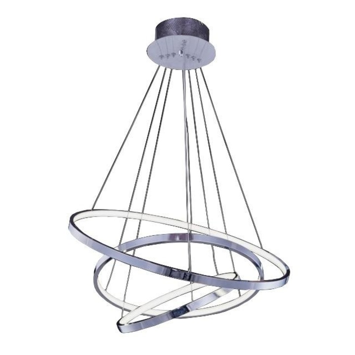 Полилей, AZzardo, AZZ AZ2989, Метал, Сребро, LED, 1600 mm